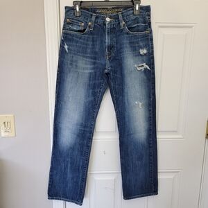 American Eagle Original Straight Denim Jeans Women's Med Wash Size 29